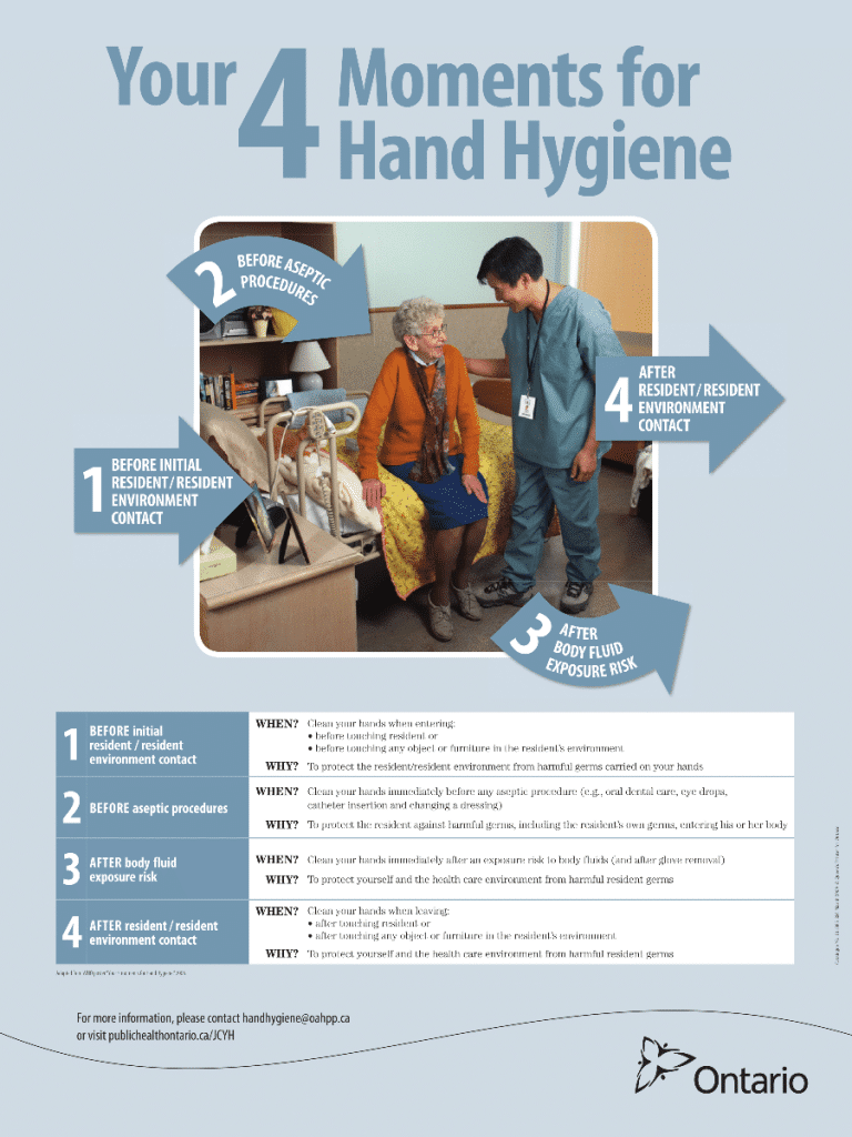 Hand Hygiene & Wash Your Hands Posters Poster Template