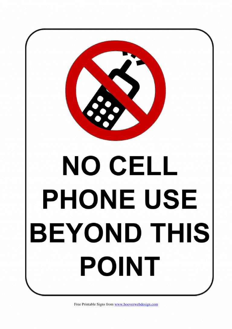 No Mobile Phone Signs | Poster Template