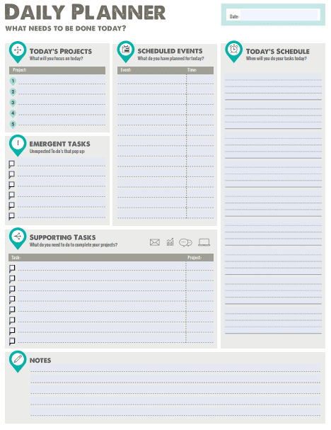 Everyday Calendar Templates Poster Template image relating to Daily Calendar Template known as Day-to-day Calendar Templates Poster Template