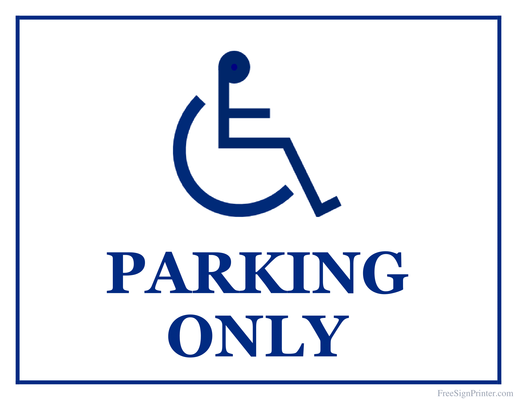 Wheelchair Signs | Poster Template