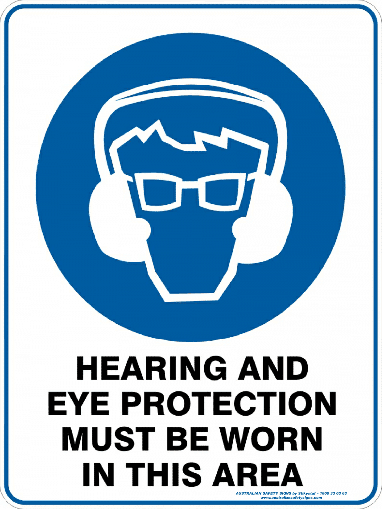 Eye Protection Signs Poster Template