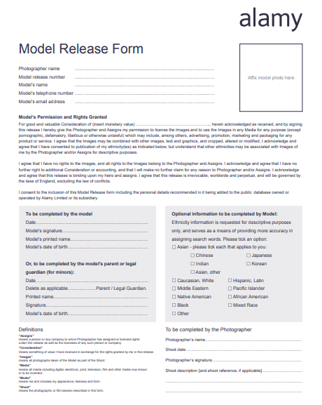 photography release form templates poster template photographer release form template