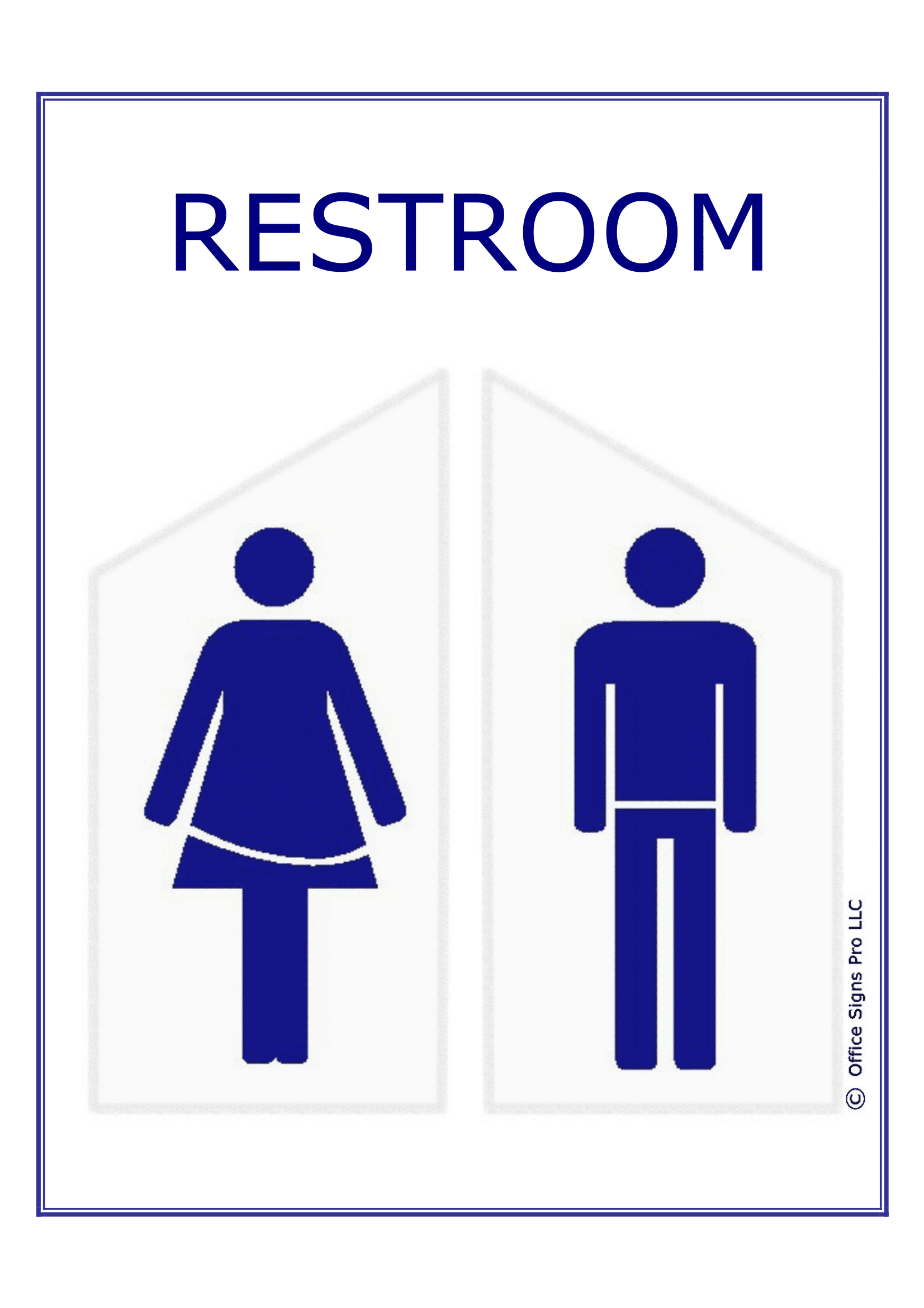 restroom signs poster template food cost templates