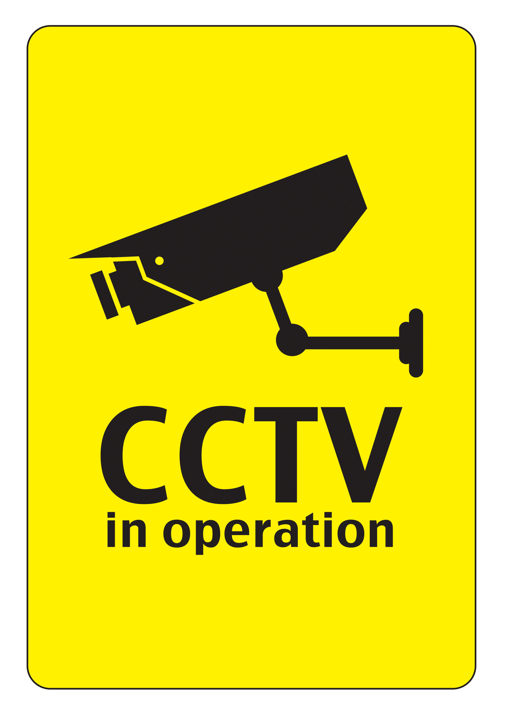 Cctv Printable Signs Printable Word Searches