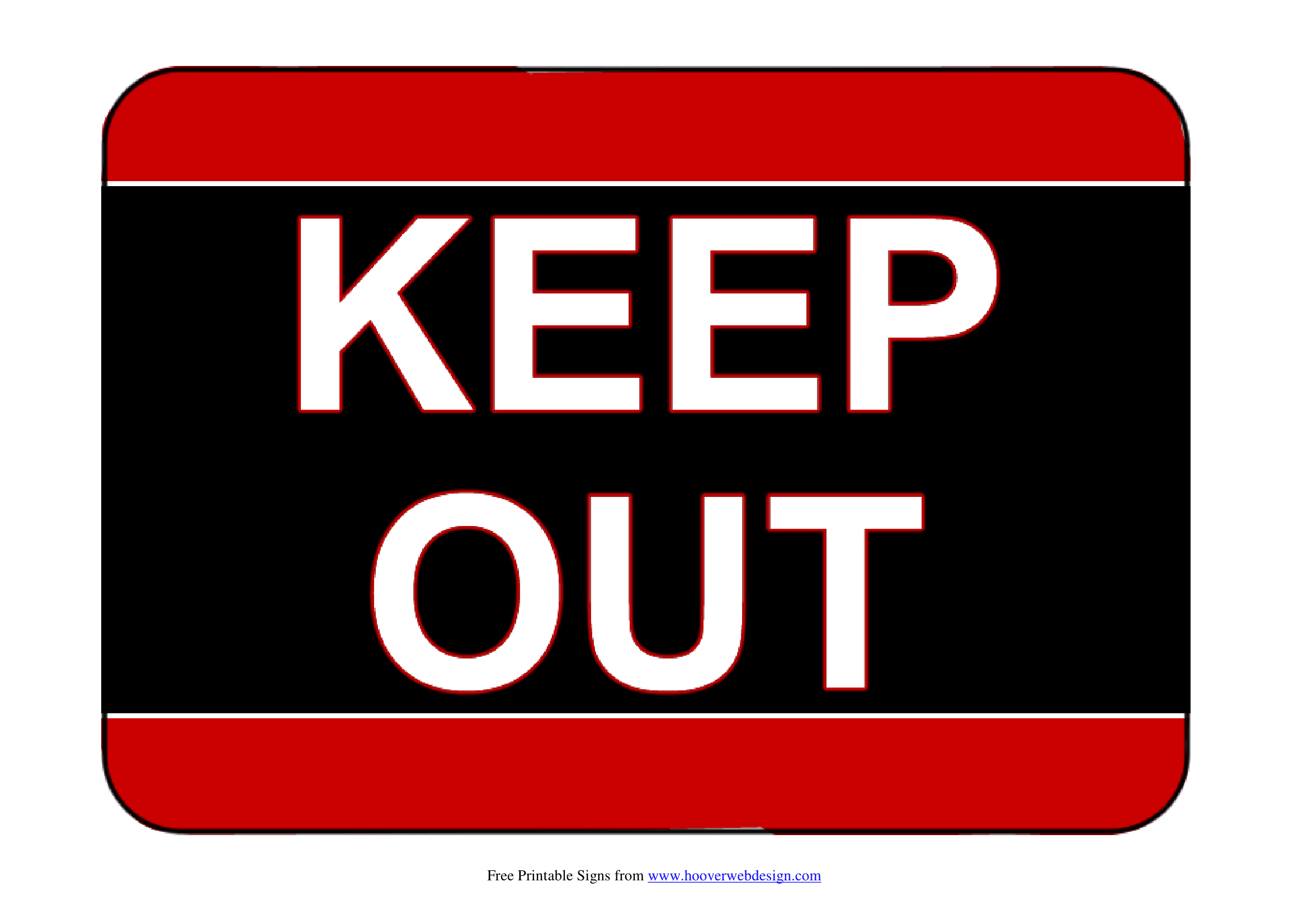 Keep Out Sign Printable