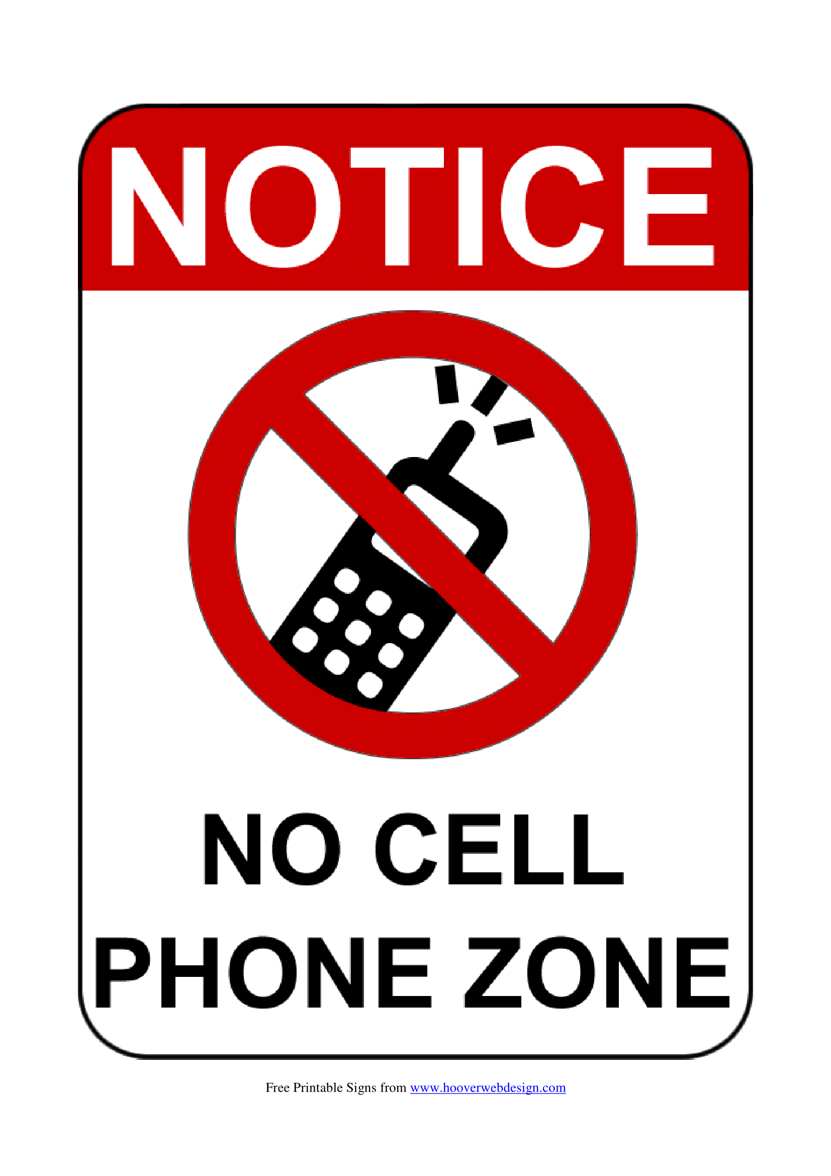 No Mobile Phone Signs | Poster Template