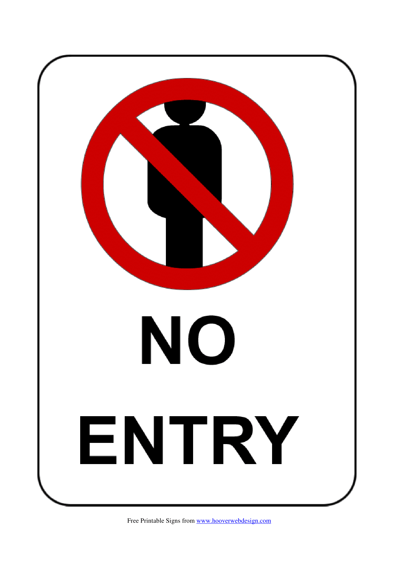 No Entry Staff Only Sign Printable Bmp flow