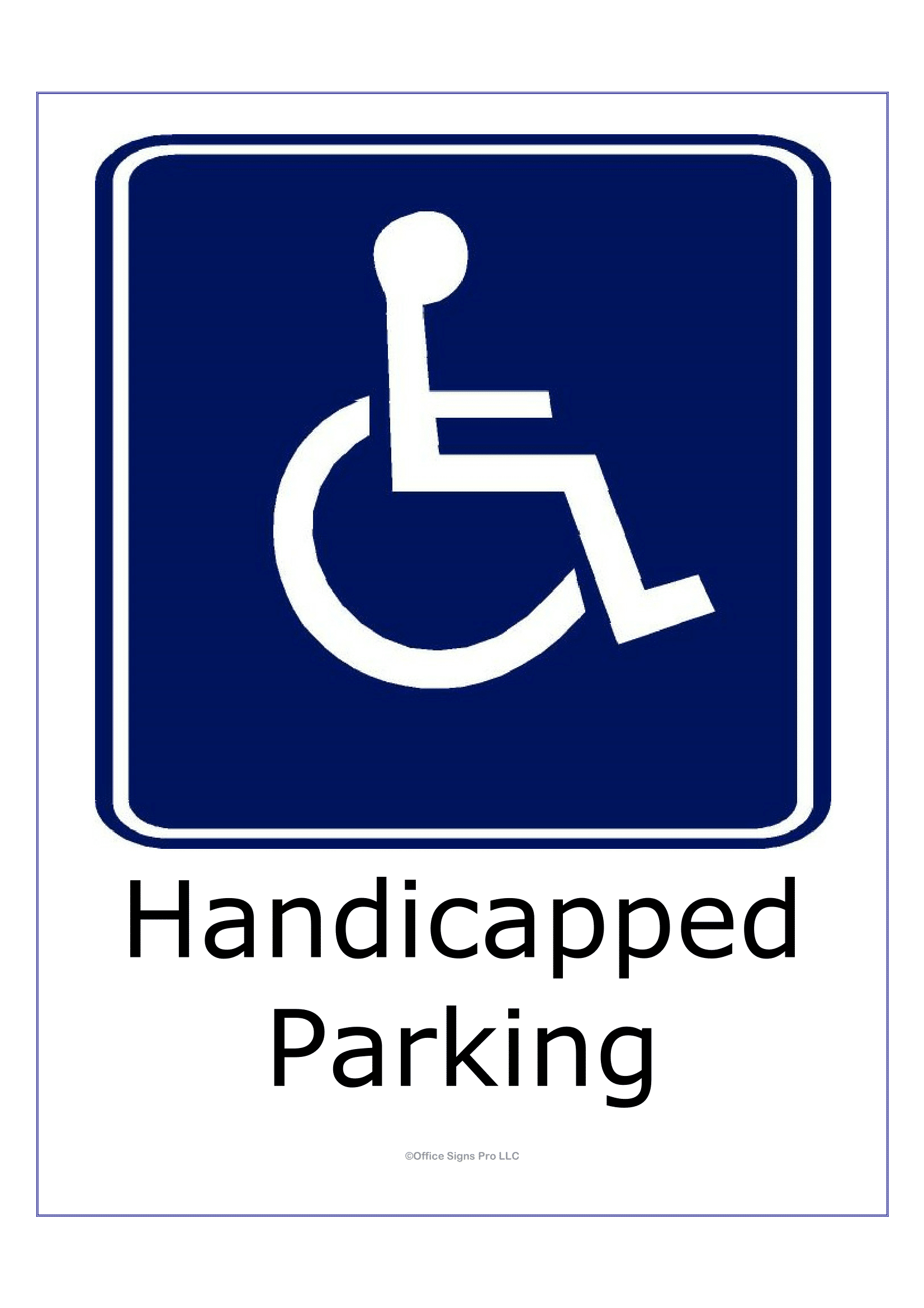 Disabled Parking Signs Poster Template Disabled Parking Signs Poster Template
