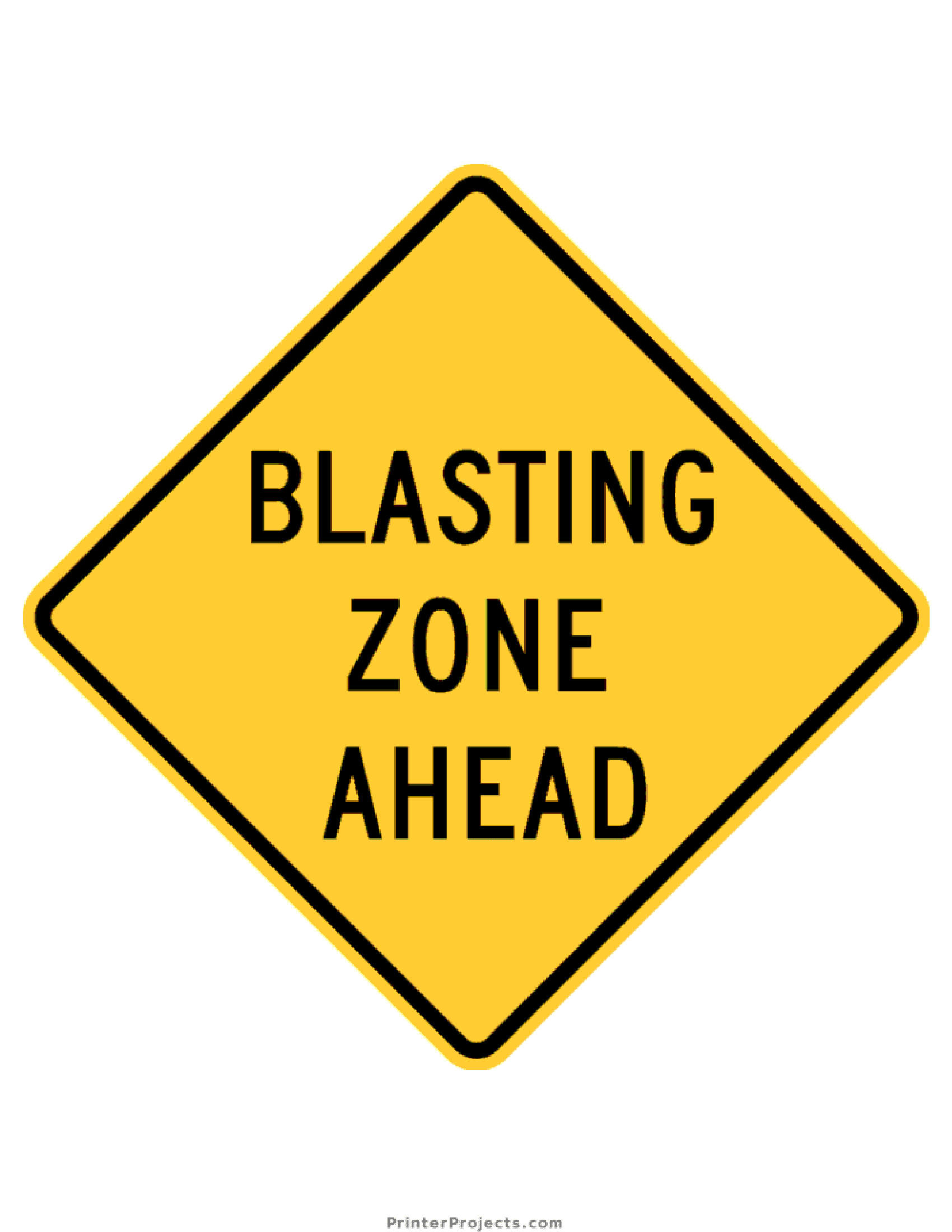 Road Hazard Signs Poster Template