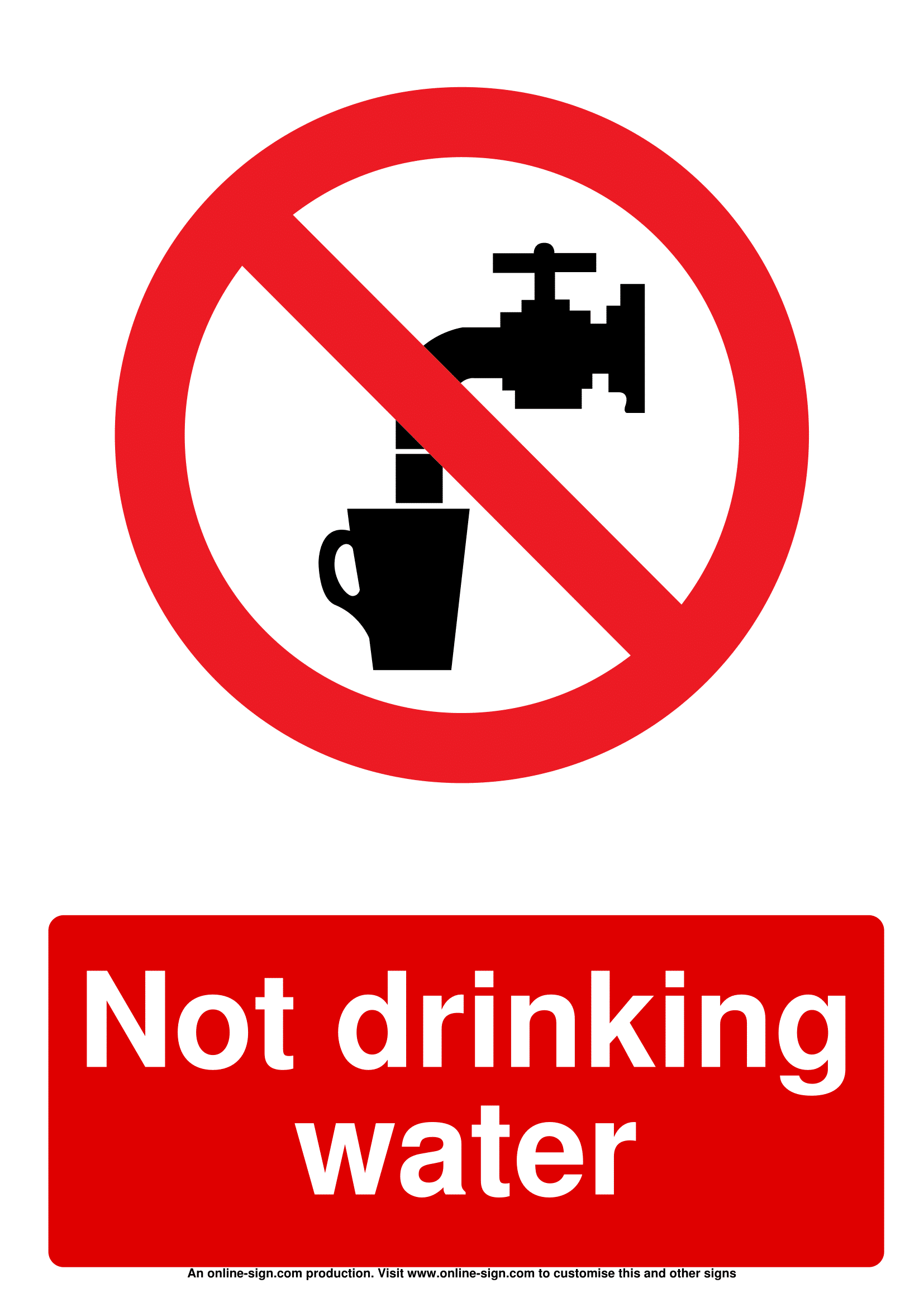 Drinking Water Signs | Poster Template