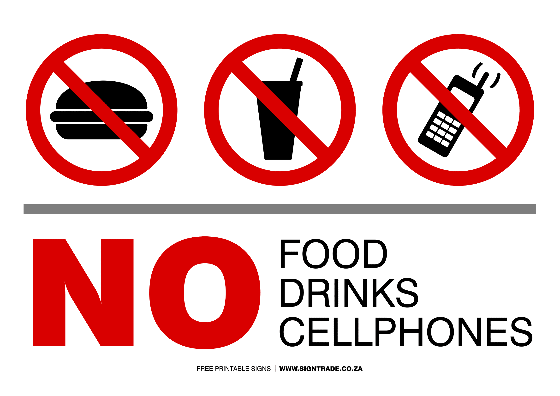 No Cellular Cellular phone Indications Poster Template image regarding No Cellphone Sign Printable named No Cellular Mobile phone Symptoms Poster Template